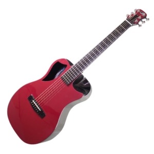 Burgundy Top Matte Carbon Travel Guitar- OF660R1M